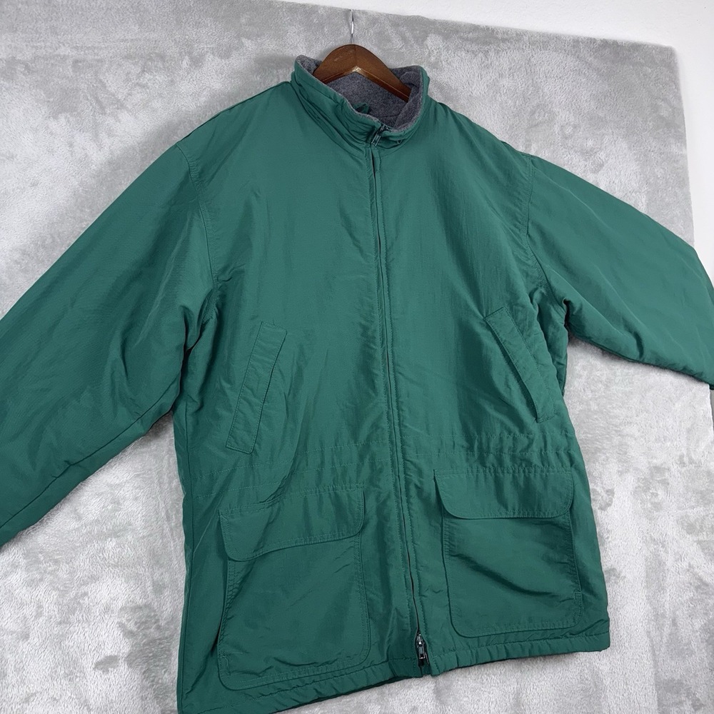 Vintage J Crew Jacket Mens Large Green Oarsman USA Made Full Zip - Picture 4 of 15